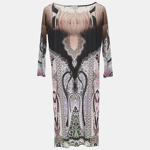 Etro Multicolor Printed Jersey Shift Dress M
